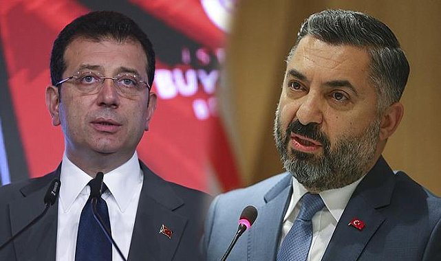 RTÜK Başkanı Ebubekir Şahin'den İmamoğlu'na tepki!