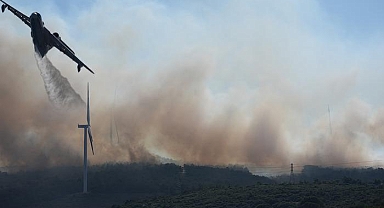 İzmir'de yangın çıktı! Havadan ve karadan müdahale