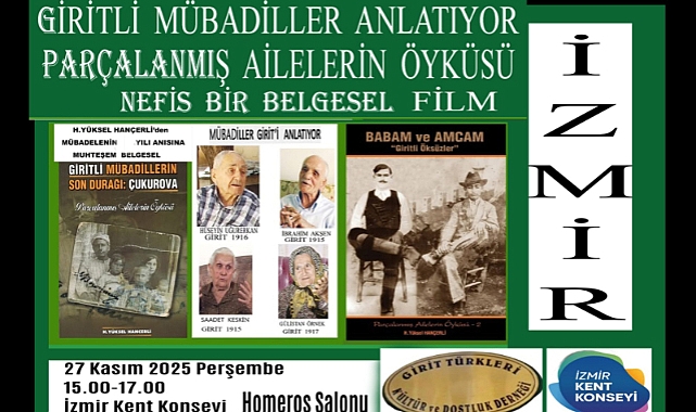 Giritli Mübadiller Anlatıyor: Parçalanmış Ailelerin Öyküsü belgeseli izleyicisiyle buluşacak