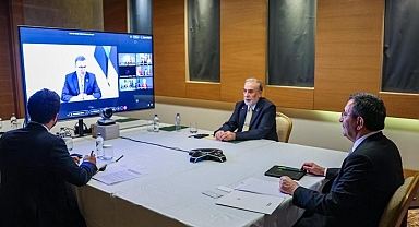 Cumhurbaşkanı Yardımcısı Yılmaz, Hürmüz Boğazı’na ilişkin çevrim içi toplantıya katıldı