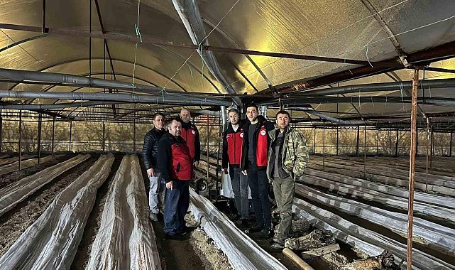 Kiraz bahçelerinde zirai dona karşı nöbet tutuldu