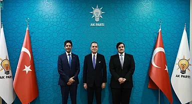 Ömer Çelik, Katar Büyükelçisi Al-Henzap ve Başkatip Al-Thani ile görüştü