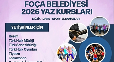 Foça Belediyesi Yaz Kurslarına Yoğun İlgi