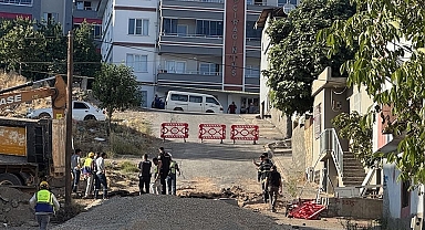 Kahramanmaraş'ta altyapı çalışması sırasında doğal gaz borusu delindi