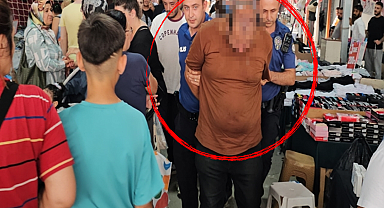 Pazar sapığı suçüstü yakalandı! Gizlice kadınları çekmiş